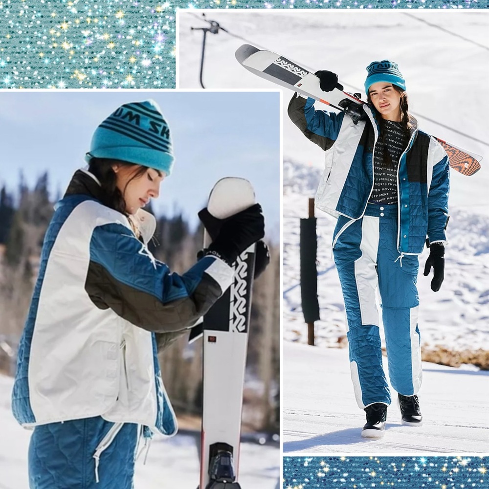 fp movement • landscape view coat ski jacket green/vert m